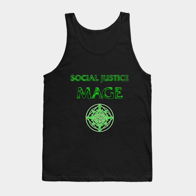 Social Justice Mage Tank Top by Bulldrek